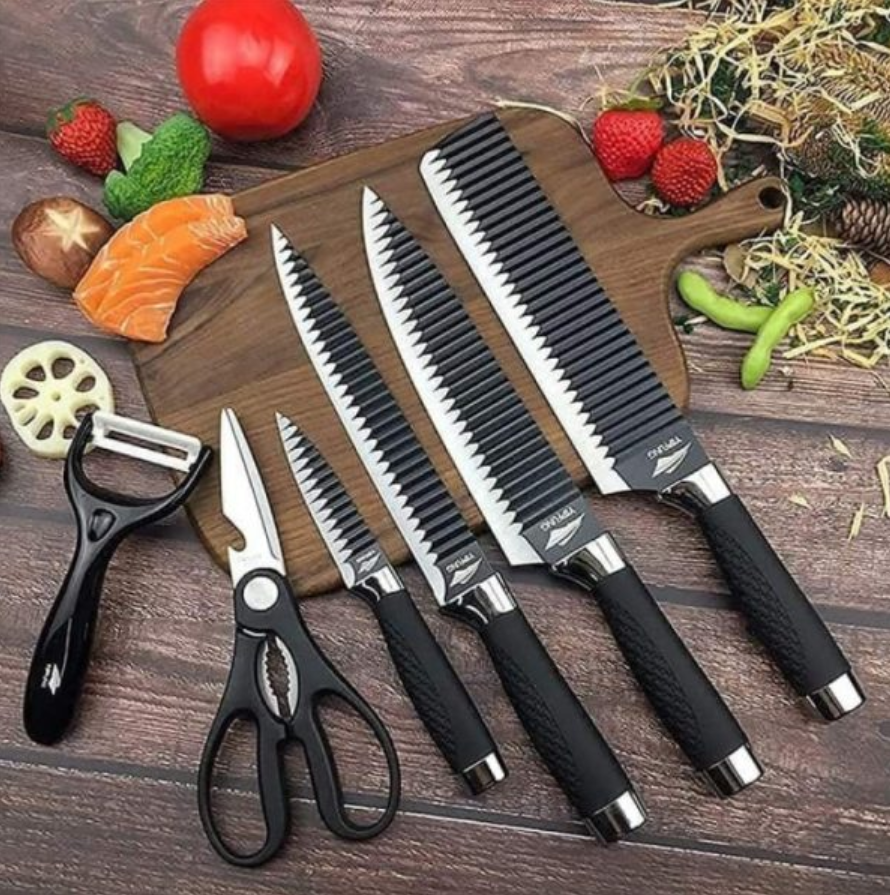 6 Pcs Premium Kitchen Knife Set